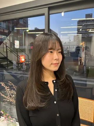 ロング 櫻木李紗/暖色カラー 透明感カラーのヘアスタイル