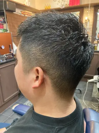 ショート メンズ ルピナス中田店長 山口大地のヘアスタイル