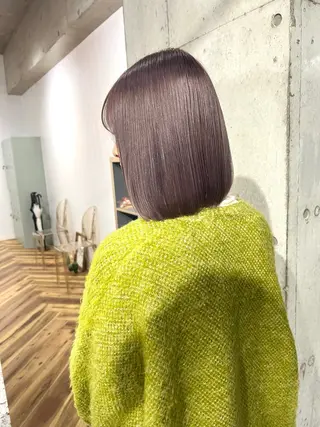 ミディアム カラー ヘアアレンジ lani ブリーチ /ダブルカラーのヘアスタイル