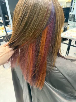 ロング カラー Nene 🪽🤍推しカラーのヘアスタイル