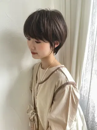 ショート カラー ショート ボブ✂︎ 髙梨  遥のヘアスタイル