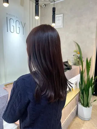 セミロング カラー 茂木 未海のヘアスタイル