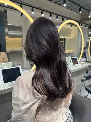 セミロング カラー ハセ/韓国ヘア / lond uluのヘアスタイル