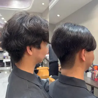 メンズ 頭から整える美容師 松田のヘアスタイル