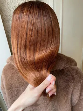 ロング カラー ヘアアレンジ 🤎艶髪×透明感🤎 【𝙔𝙐𝙕𝙐】のヘアスタイル