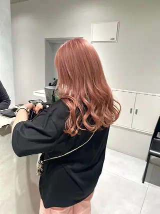 ロング カラー ケアブリーチ 若杉圭大のヘアスタイル