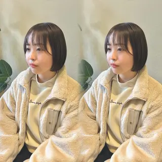 ショート カラー ニュートラルカラー 🧊横田 さえのヘアスタイル