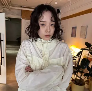 ショート casi所属・ボブパーマ🥣KON コンナツミのヘアスタイル