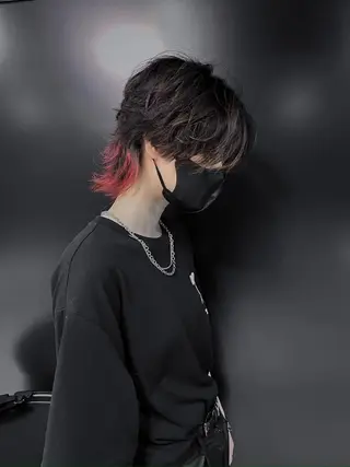 ミディアム カラー パーマ メンズ メンズサロン【owl 心斎橋】難波/アメ村のヘアスタイル