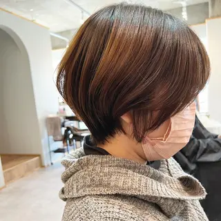 ショート ぱつボブ/ ショート/YUKIのヘアスタイル