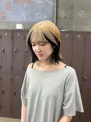 ミディアム カラー 大本 メンズ/パーマのヘアスタイル