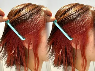 ミディアム カラー 池袋レイヤーカット/ 顔まわりtaigaのヘアスタイル