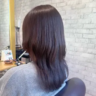 セミロング カラー 艶カラー/レイヤー 💖心斎橋/Sakiのヘアスタイル