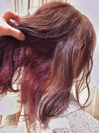 ミディアム カラー メンズ縮毛矯正 ♠️店長下平隼人のヘアスタイル