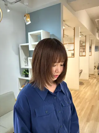 ミディアム scena(シーナ)所属・『大西　陸』 透明感color🔆のヘアスタイル