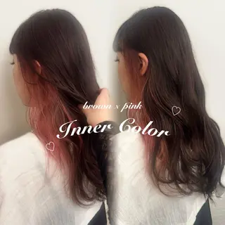 ロング カラー 暖色カラー🎀🎶 田辺 樹里のヘアスタイル