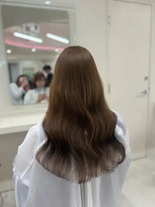 ロング カラー 🎀🫧透明感 ピンクラベンダー💟のヘアスタイル