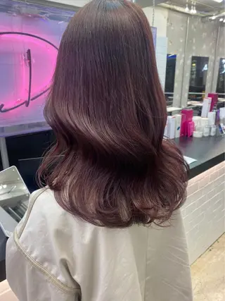 セミロング カラー Wisteria所属・美髪特化✨ 伊織✨縮毛矯正✨のヘアスタイル