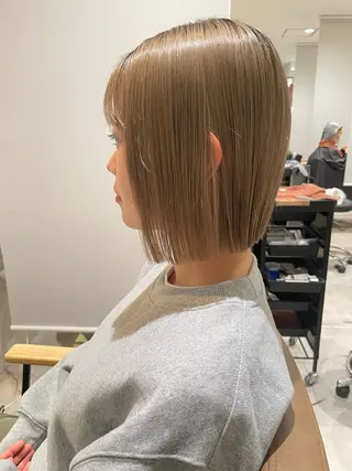 ショート 髪質改善ストレー ト指名NO.1林駿希のヘアスタイル