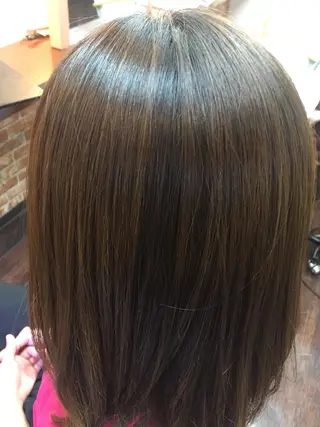 ミディアム パーマ 桧山 真のヘアスタイル