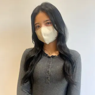 ロング カラー ベージュカラー⌇﻿ くびれヘア.𐙚心音のヘアスタイル