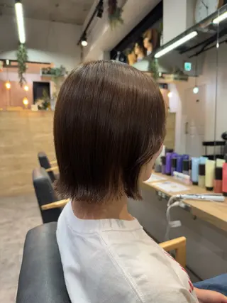 ショート 縮毛矯正/艶髪カラー /パーマ/ひふみ🌱のヘアスタイル