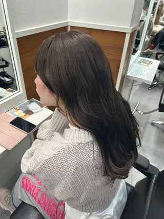 ロング カラー レイヤーボブ/ 艶カラー/サナ🌼のヘアスタイル