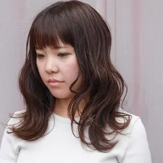 セミロング カラー Viage （ビアージュ）のヘアスタイル