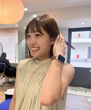 ミディアム カラー 武村美咲/ 暖色/艶カラーのヘアスタイル