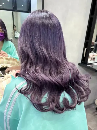 セミロング 濱川響太レディース カットモデルのヘアスタイル