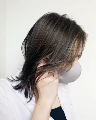 ミディアム カラー 韓国ヘア /男女❄️ 細江 美紅のヘアスタイル