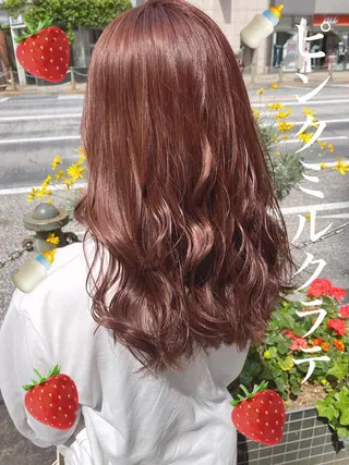 ロング カラー パーマ ヘアアレンジ メンズ キッズ ネイル M.O.D渋谷所属・🫧渋谷美容師 たくみ🫧のヘアスタイル