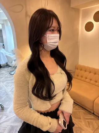 ロング カラー 暖色/ミルクティー/ レイヤー/yuriaのヘアスタイル