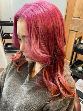 セミロング 柴田 陽平のヘアスタイル