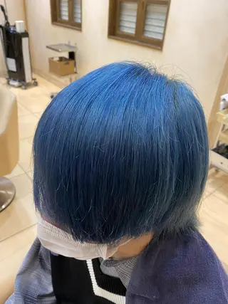 カラー 地毛風ストレート/ ケアカラー/セキネのヘアスタイル