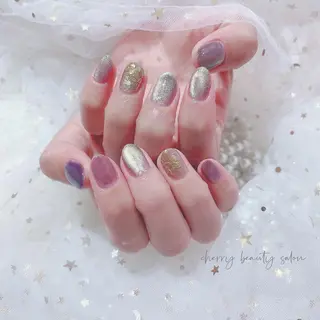 ミディアム ネイル SAKURA 🍒のネイルデザイン