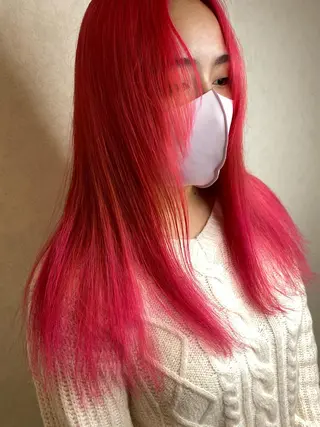 ロング カラー ムトウセイマ/艶髪 /艶ケアWブリーチのヘアスタイル