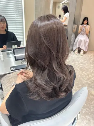 セミロング コトネ🫧 韓国風レイヤーカットのヘアスタイル