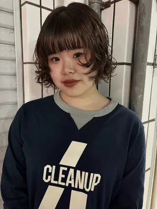 ショート パーマ 森口 しおんのヘアスタイル