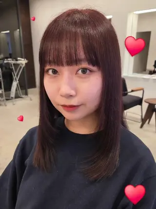 セミロング カラー coin□ yukaのヘアスタイル