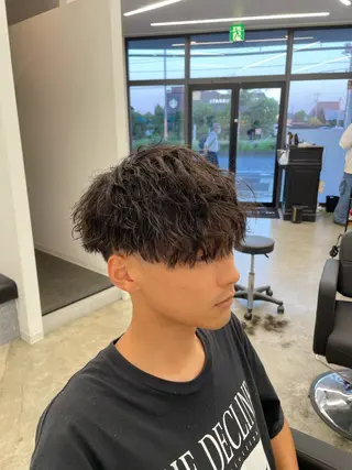 ショート パーマ メンズ 平野 拓海のヘアスタイル