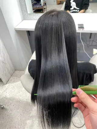 ロング カラー パーマ ヘアアレンジ メンズ キッズ ネイル マツエク・マツパ 京都レイヤーカット/ 縮毛矯正/羽柴りくのヘアスタイル