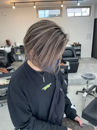 ショート カラー ヘアアレンジ hair terrace M所属・村岡 芽衣のヘアスタイル