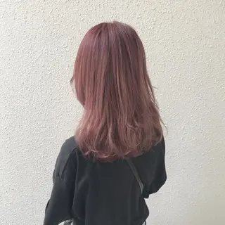 ミディアム カラー インナーカラー/天神 ブリーチ/吉田のヘアスタイル