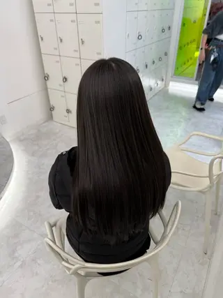 ロング カラー 中韓レイヤー/ ブラウン🤎はやとのヘアスタイル