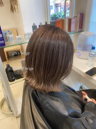 ミディアム カラー はだゆうき @hadadan08のヘアスタイル