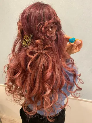 ロング ヘアアレンジ セットサロン      ラフテル所属・大阪/ヘアアレンジ /似合わせset💐のヘアスタイル