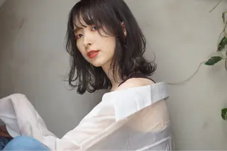 パーマ hoNua. 栄/透明感カラーのヘアスタイル