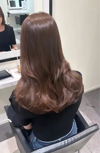 ロング カラー 巻ける縮毛矯正/艶 カラーchika🩵のヘアスタイル