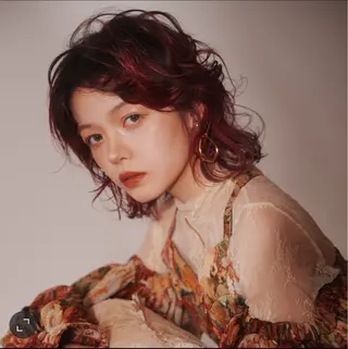 ミディアム 森田遥奈/透明感カラ ー/似合わせカットのヘアスタイル